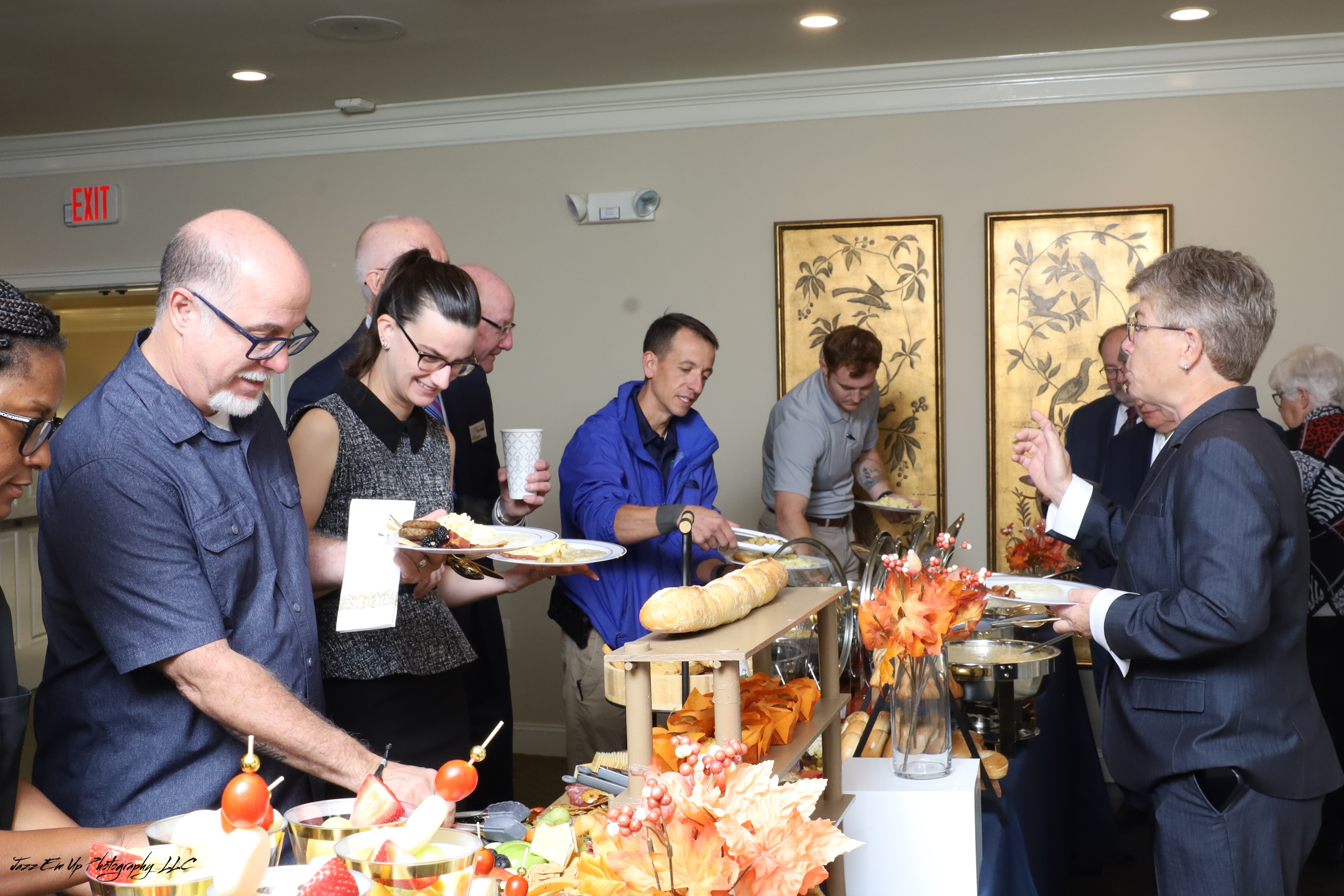 Premium drop-off catering display for an event in Wilmington NC